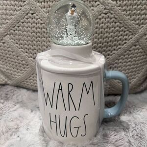 Disney x RAE Dunn Frozen Olaf Snow Globe  Warm Hugs Ceramic Mug